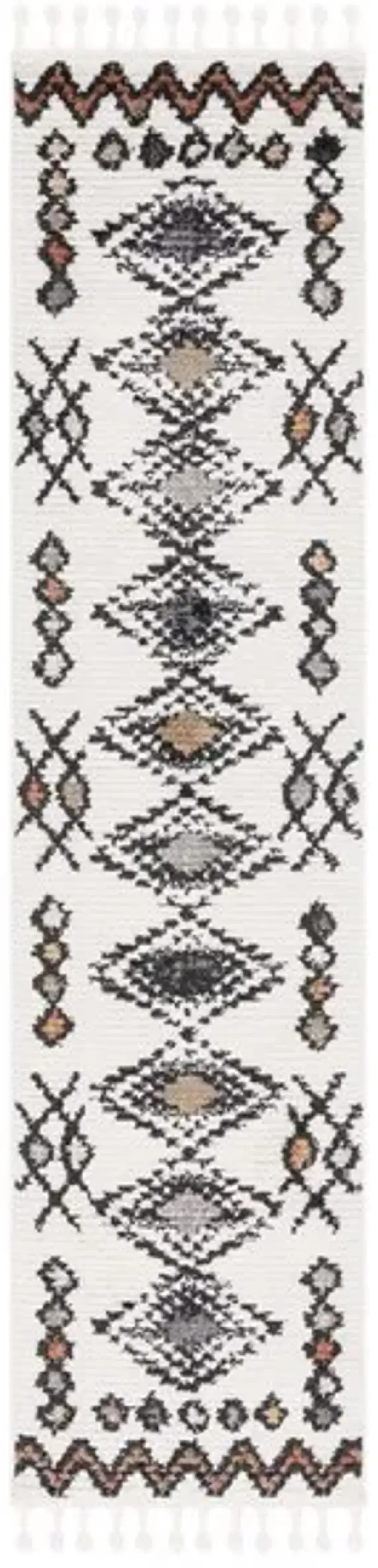 MOROCCAN TASSEL Runner Power Loomed 2'-2" x 9' Rug