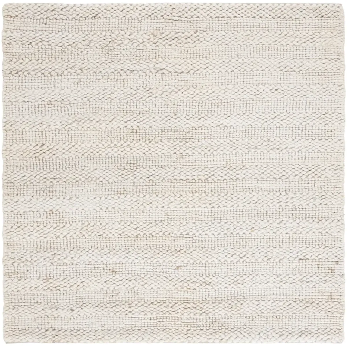 NATURAL FIBER 477 BLEACH 6' x 6' Square Square Rug