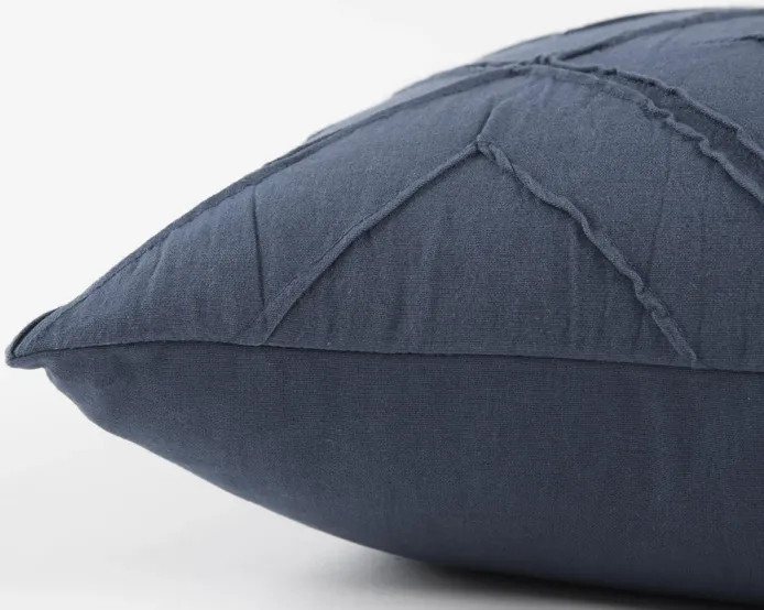 Geometric Blue Pillow