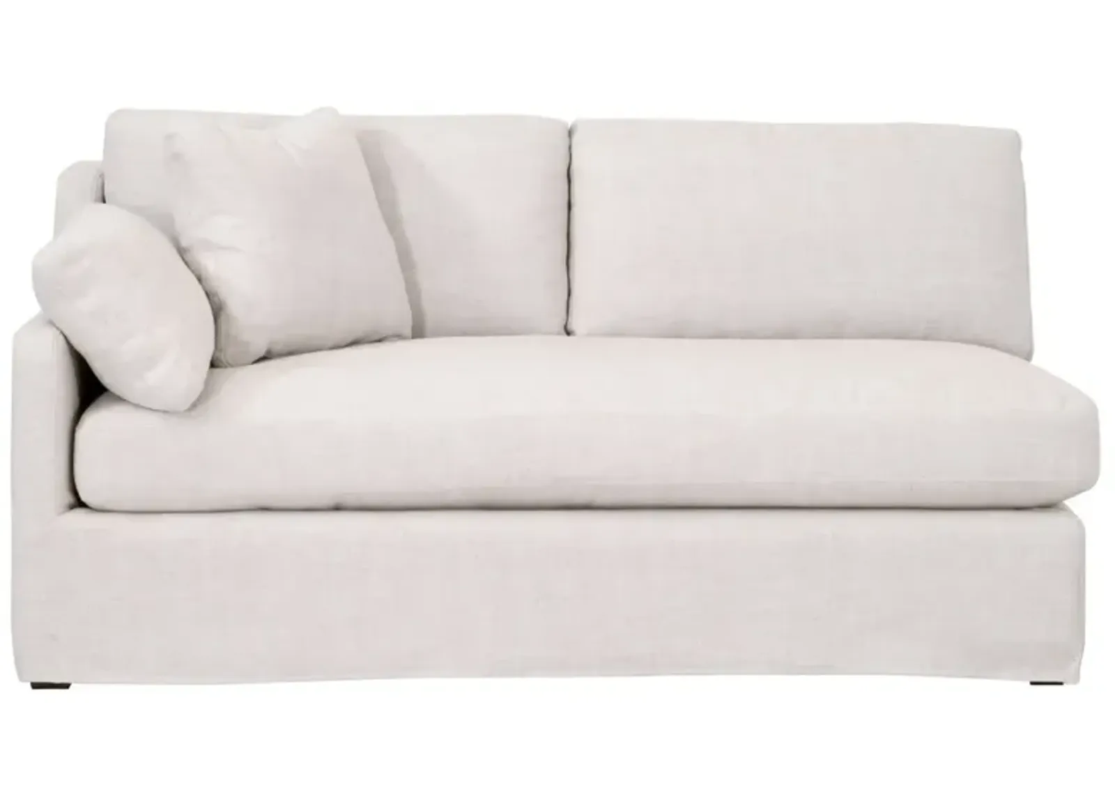 Lena Modular Slope Arm Slipcover 2-Seat Left Arm Sectional