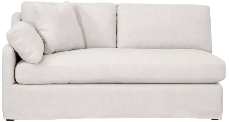 Lena Modular Slope Arm Slipcover 2-Seat Left Arm Sectional