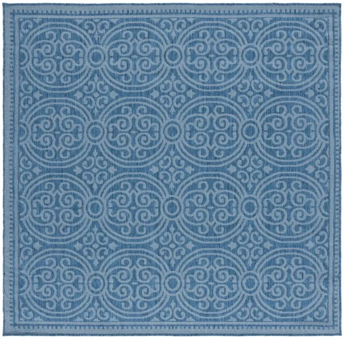 BERMUDA  809 Blue 6'-7' X 6'-7' Square Square Rug