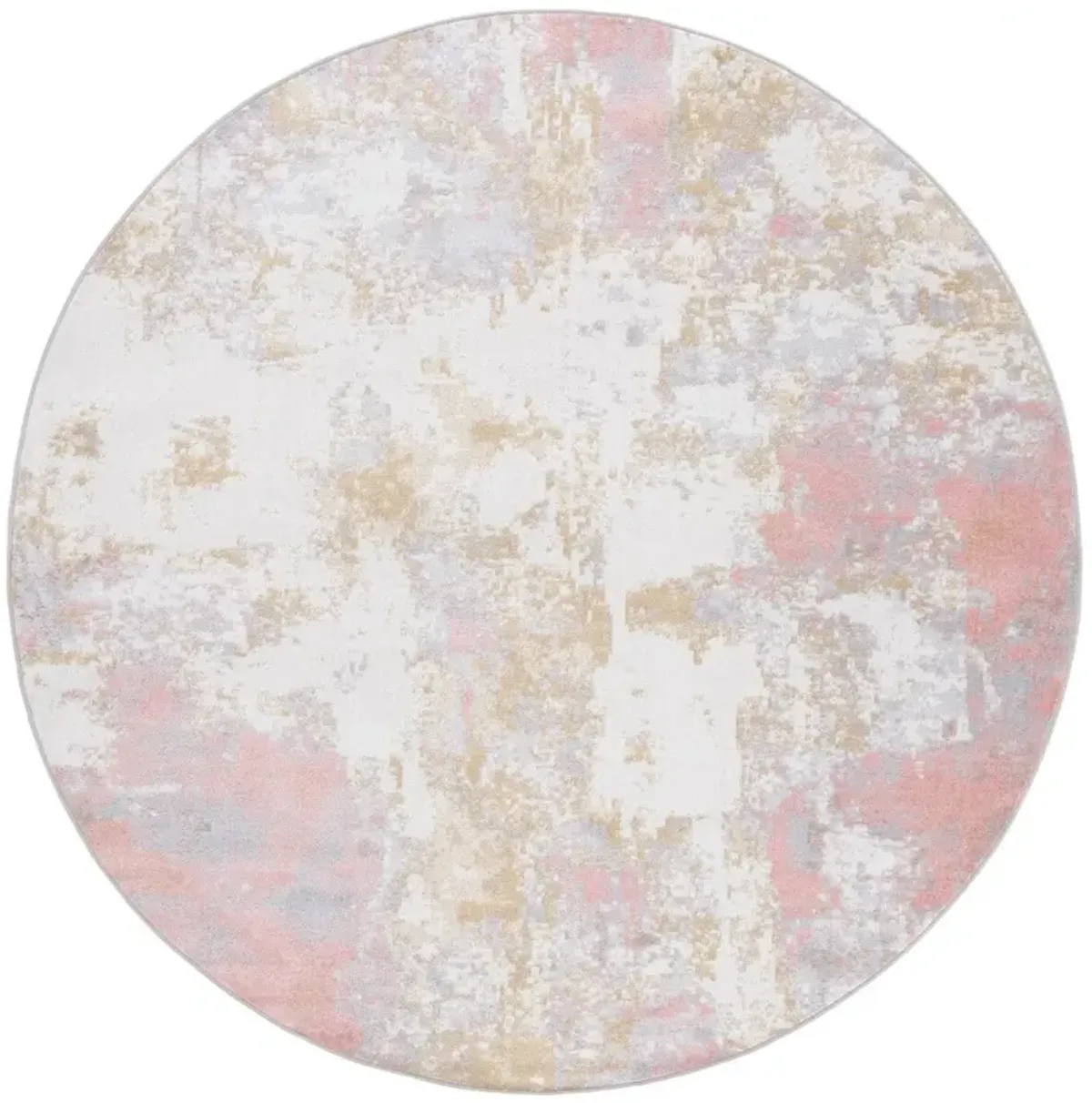 BAYSIDE 128 Pink 3' X 3' Round Round Rug