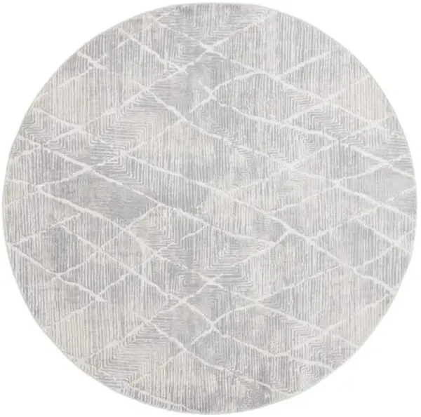 HANNA 106 Beige 6'-7' X 6'-7' Round Round Rug