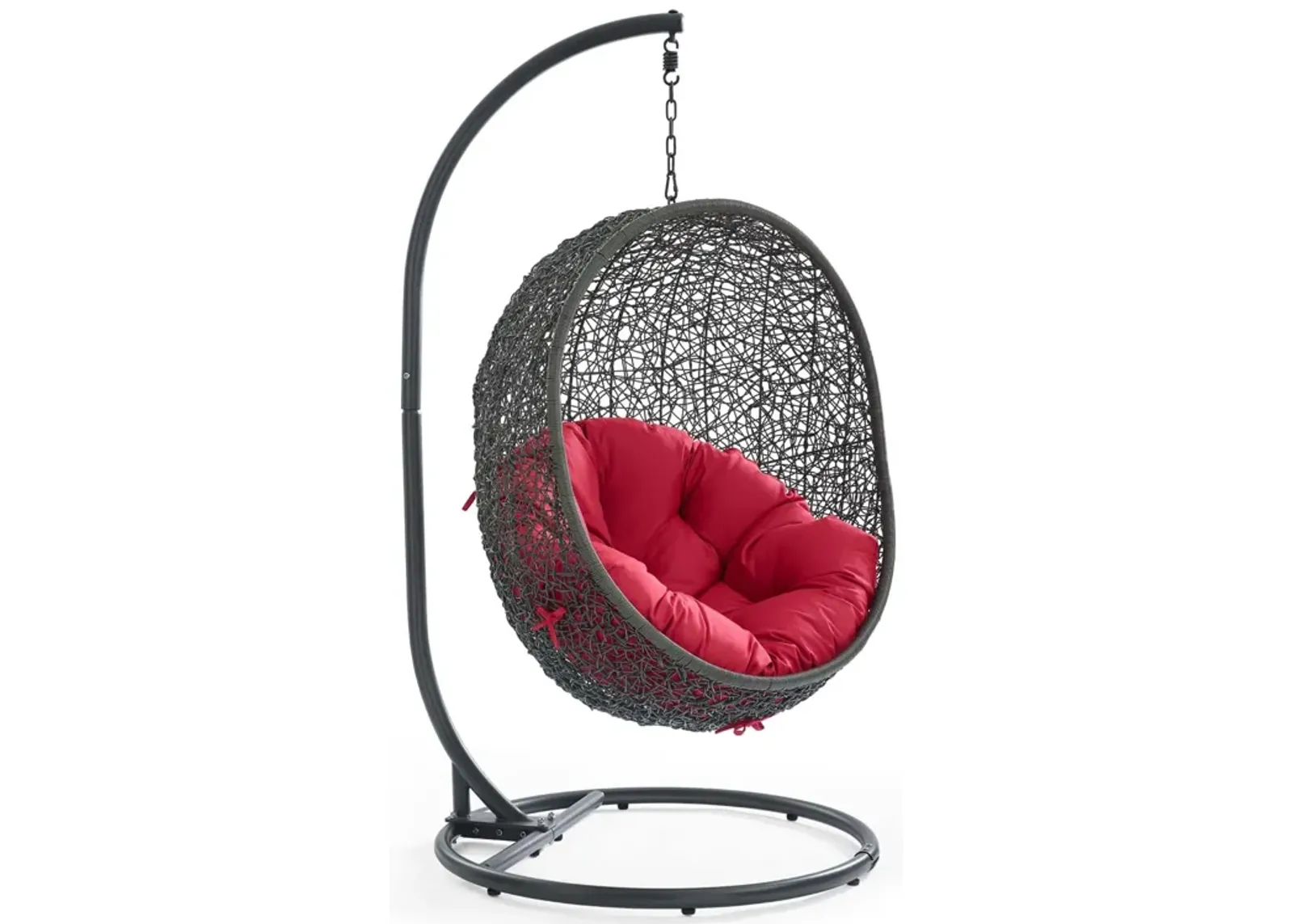 Hide Outdoor Patio Swing Chair With Stand