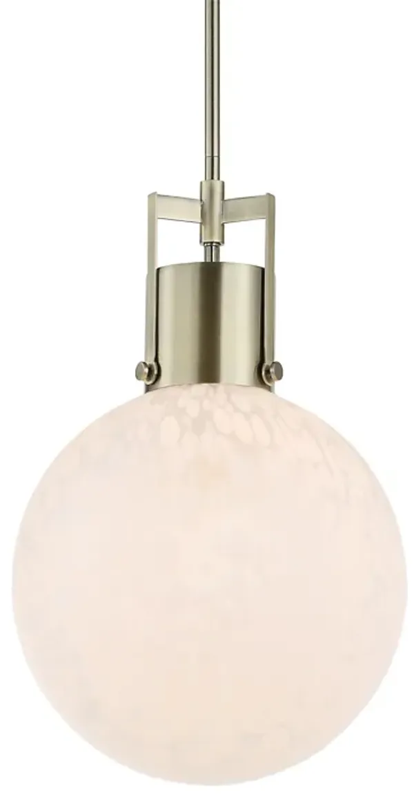 Huch 1 Light White Glass Pendant