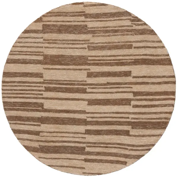 NATURAL FIBER Hand Tufted 6' x 6' Round area rug