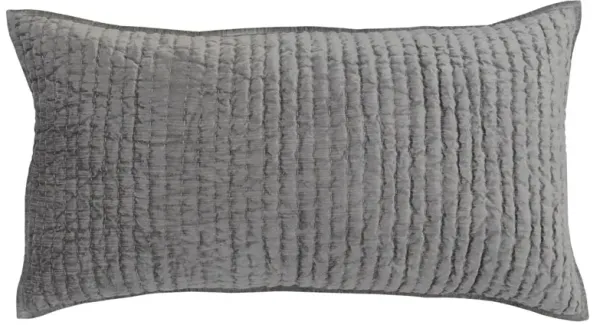 Bari Velvet Gray King Sham