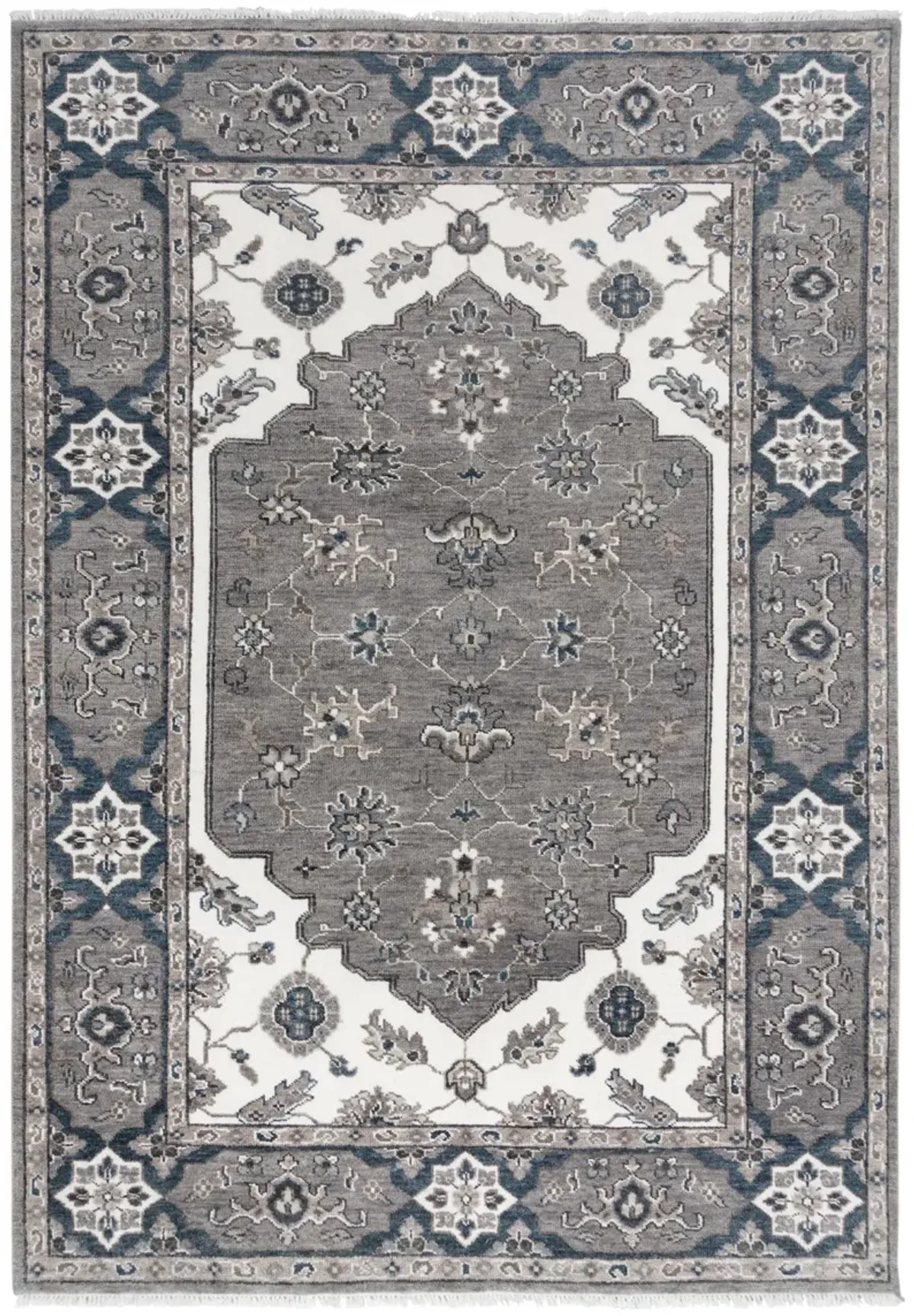 Historia Gray/Ivory Persian/Classic Wool 2' x 3'  Rectangle Rug