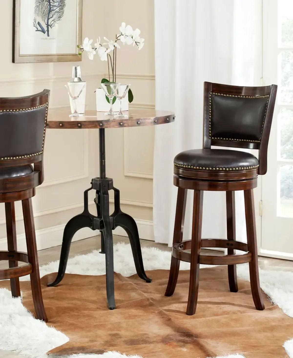 LAZZARO SWIVEL BAR STOOL