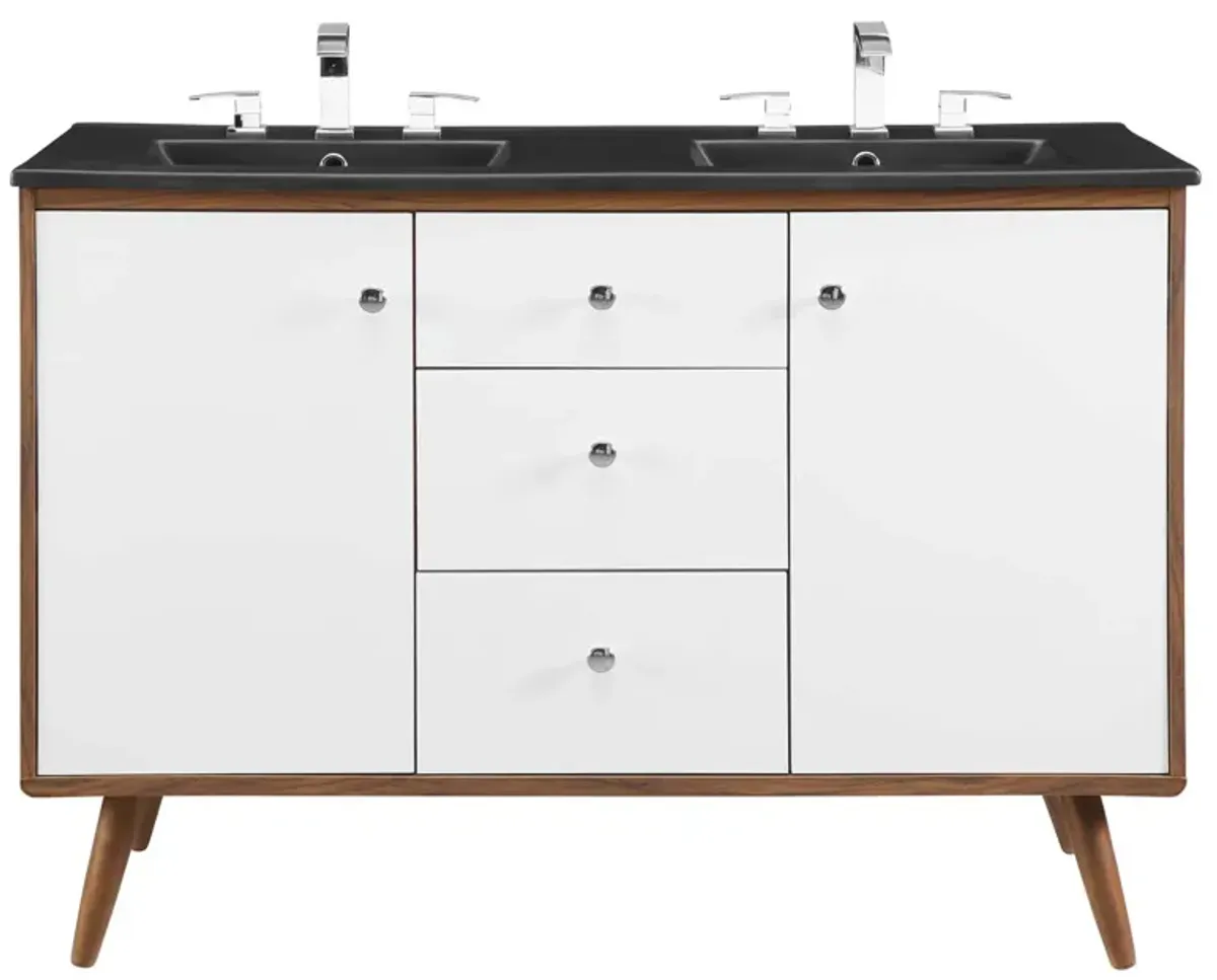 Transmit 48" Double Sink Bathroom Vanity