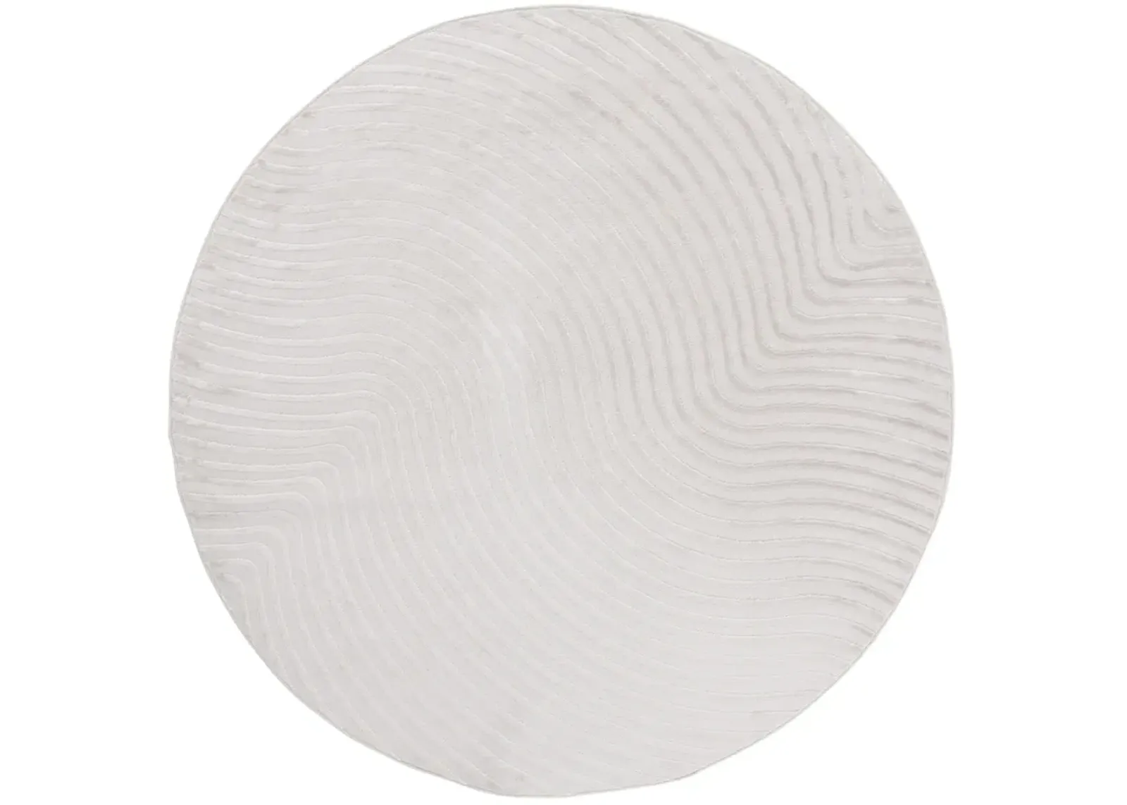 ARCHWAY 806 IVORY  6'-7' X 6'-7' Round Round Rug