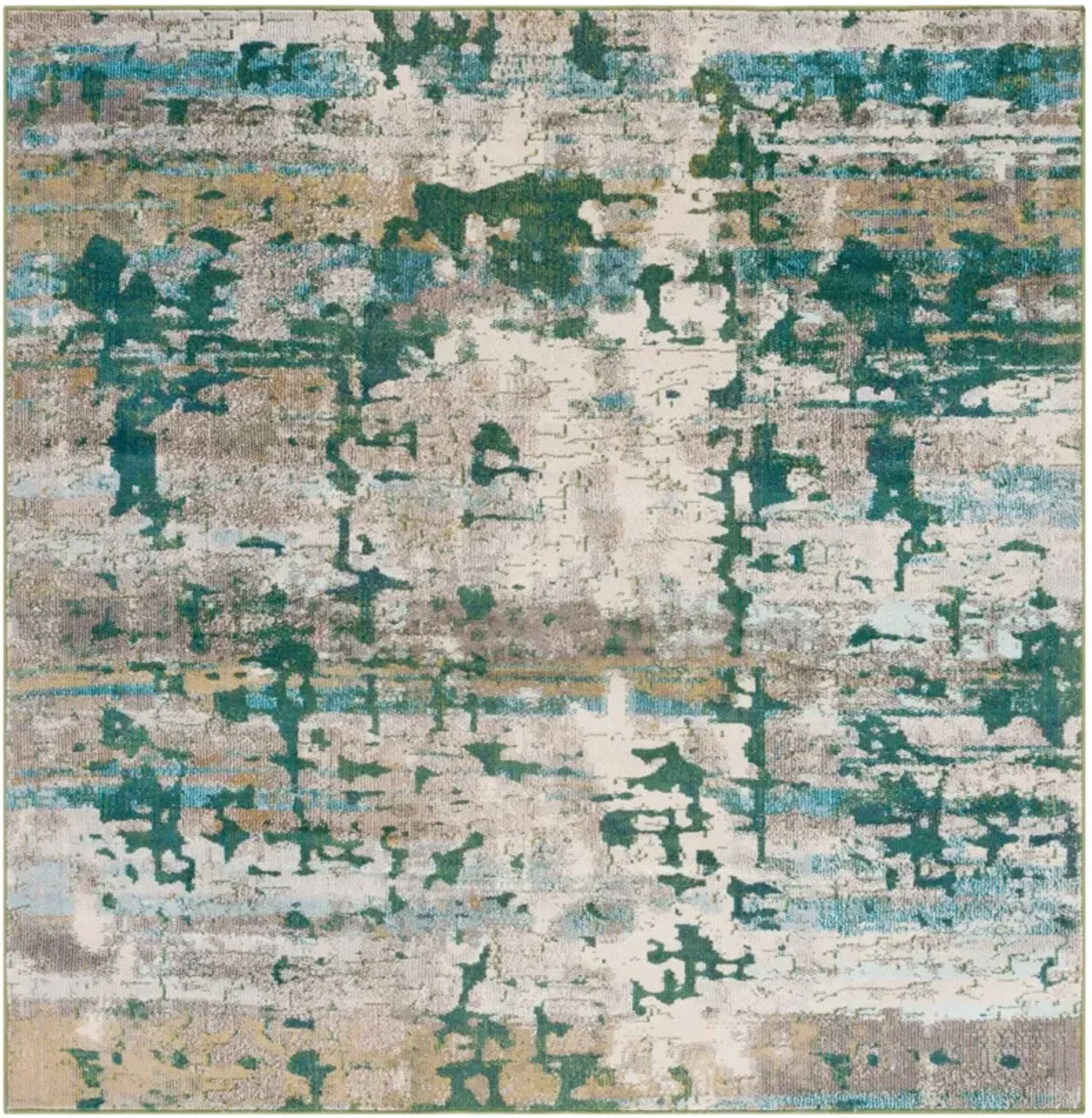 MADISON 469 GREEN  6'-7' x 6'-7' Square Square Rug