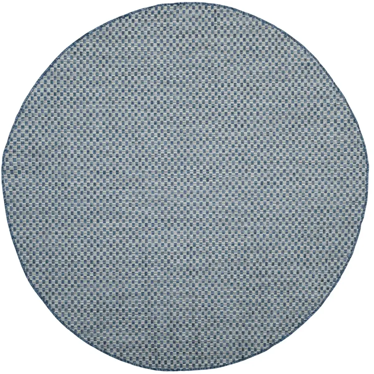 COURTYARD 8653 BLUE  10' x 10' Round Round Rug