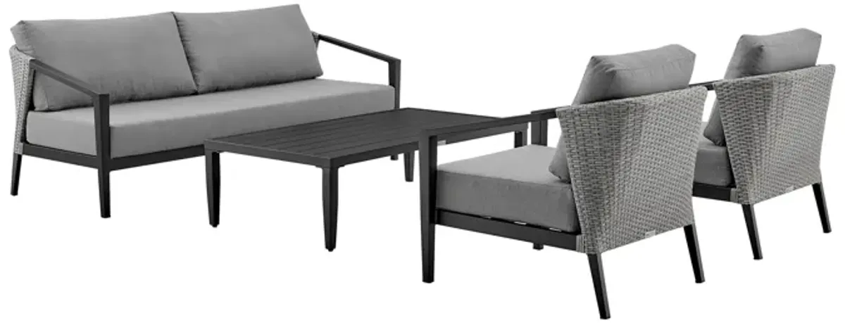 Palma Patio 4-Piece Outdoor Lounge Set 