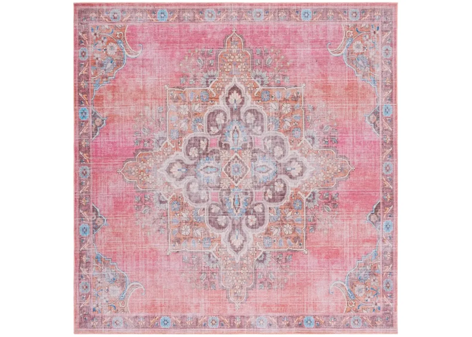 SERAPI 580 PINK  5'-3' x 5'-3' Square Square Rug