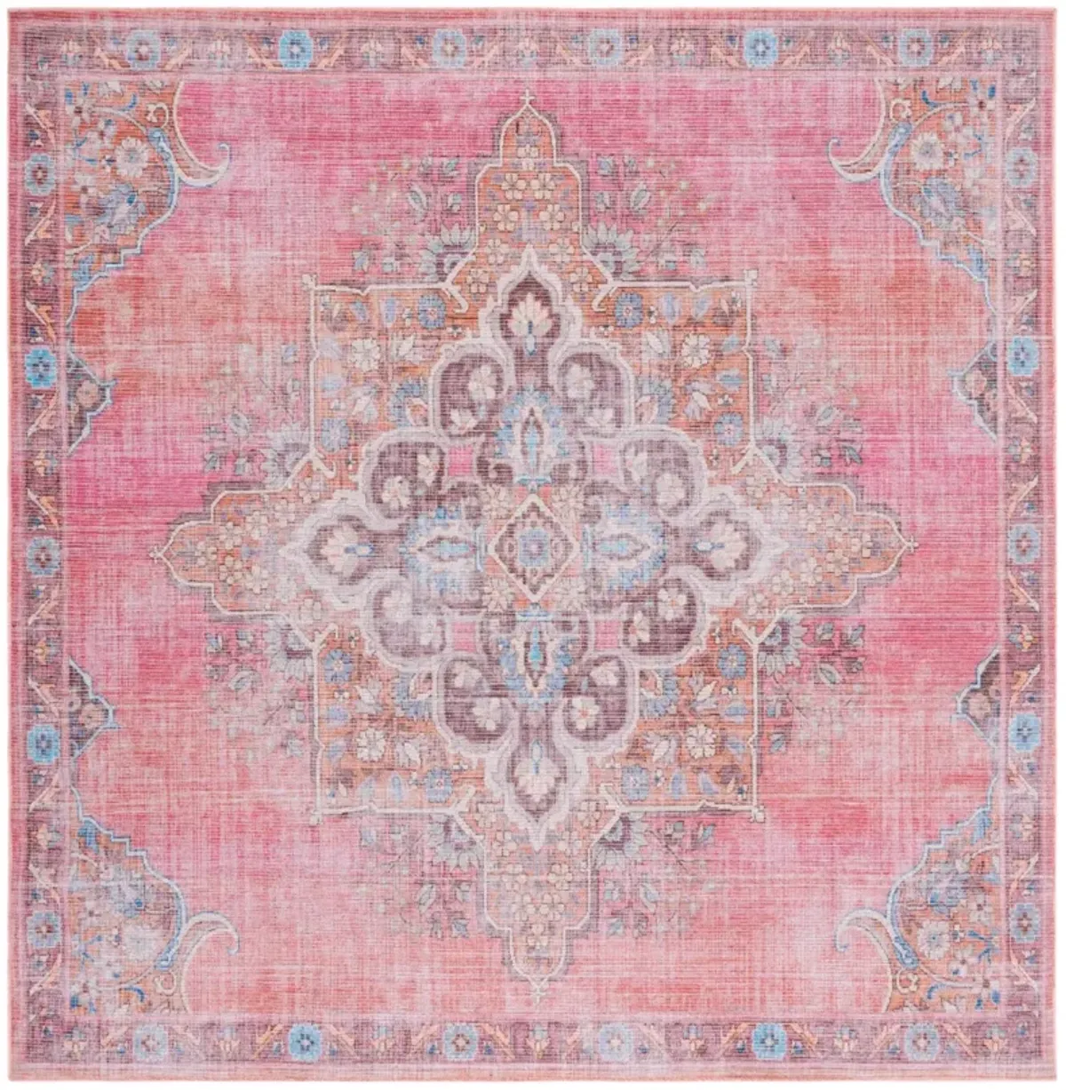 SERAPI 580 PINK  5'-3' x 5'-3' Square Square Rug