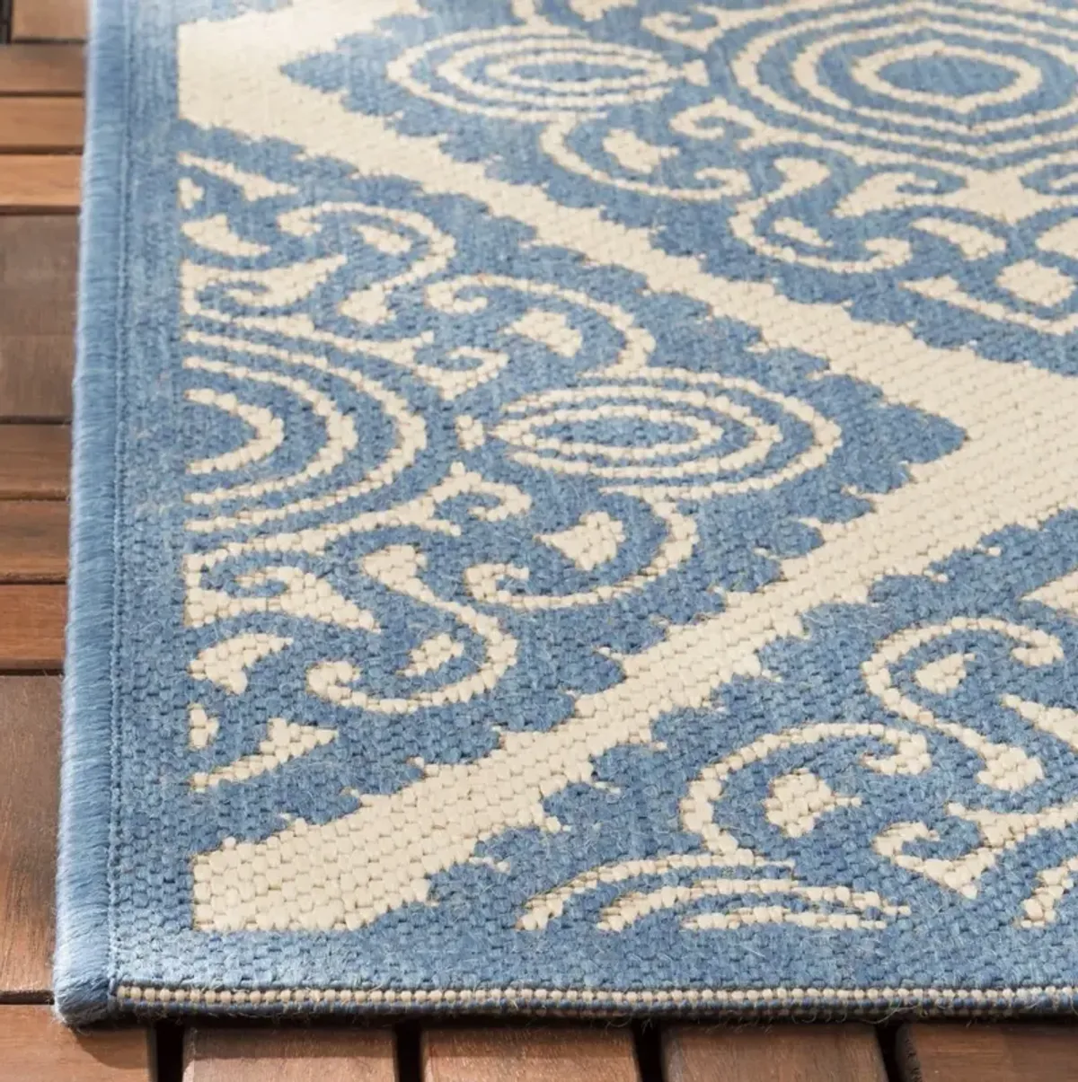 BEACH HOUSE 132 Blue 2'-2' X 12' Runner Rug