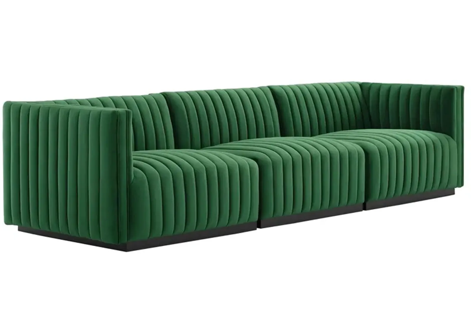 Conjure Channel Tufted Performance Velvet Sofa