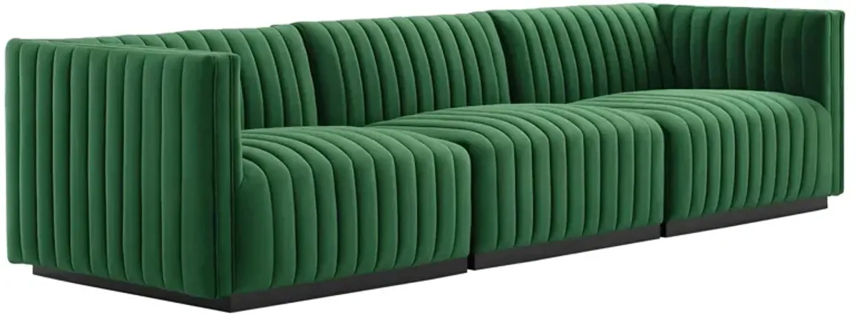 Conjure Channel Tufted Performance Velvet Sofa