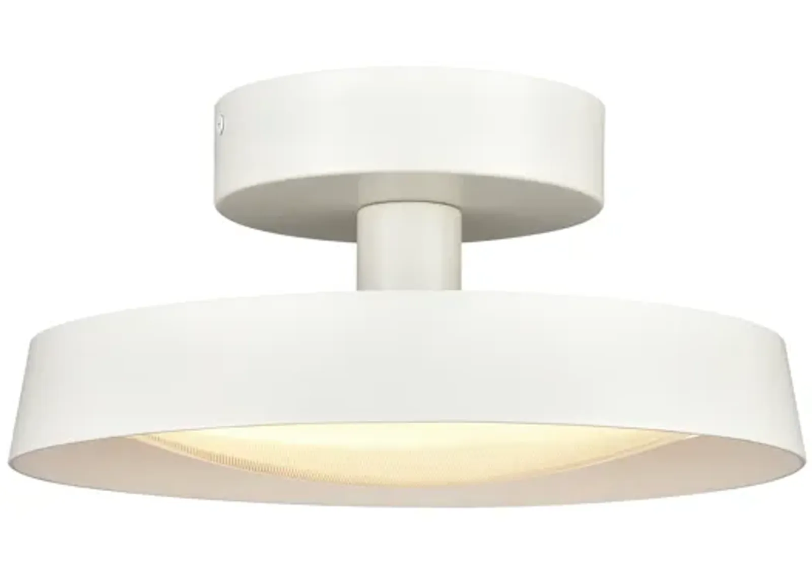 Nancy 11.75" WideLED Semi Flush Mount - Matte White