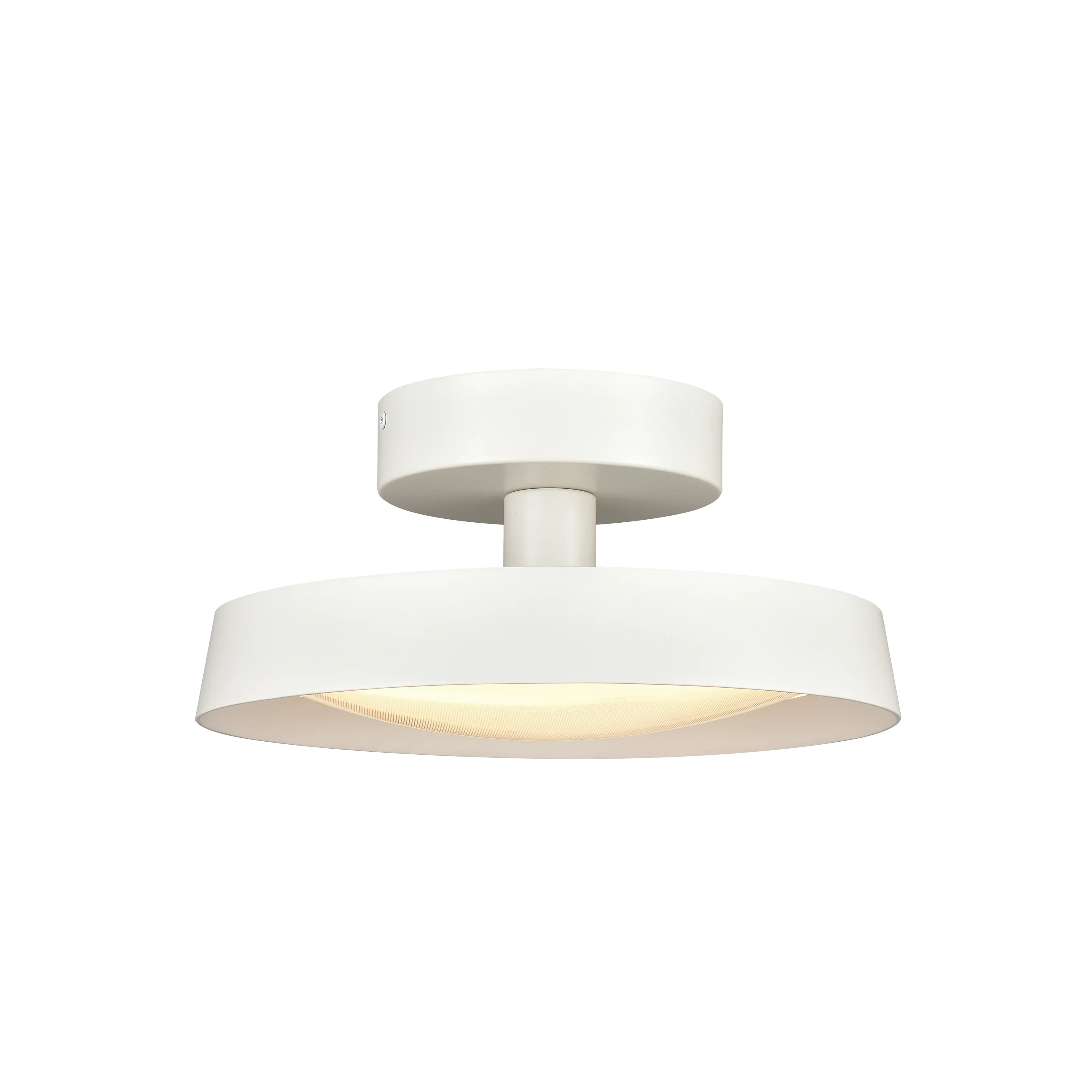 Nancy 11.75" WideLED Semi Flush Mount - Matte White