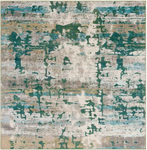 MADISON 469 GREEN  6'-7' x 6'-7' Square Square Rug