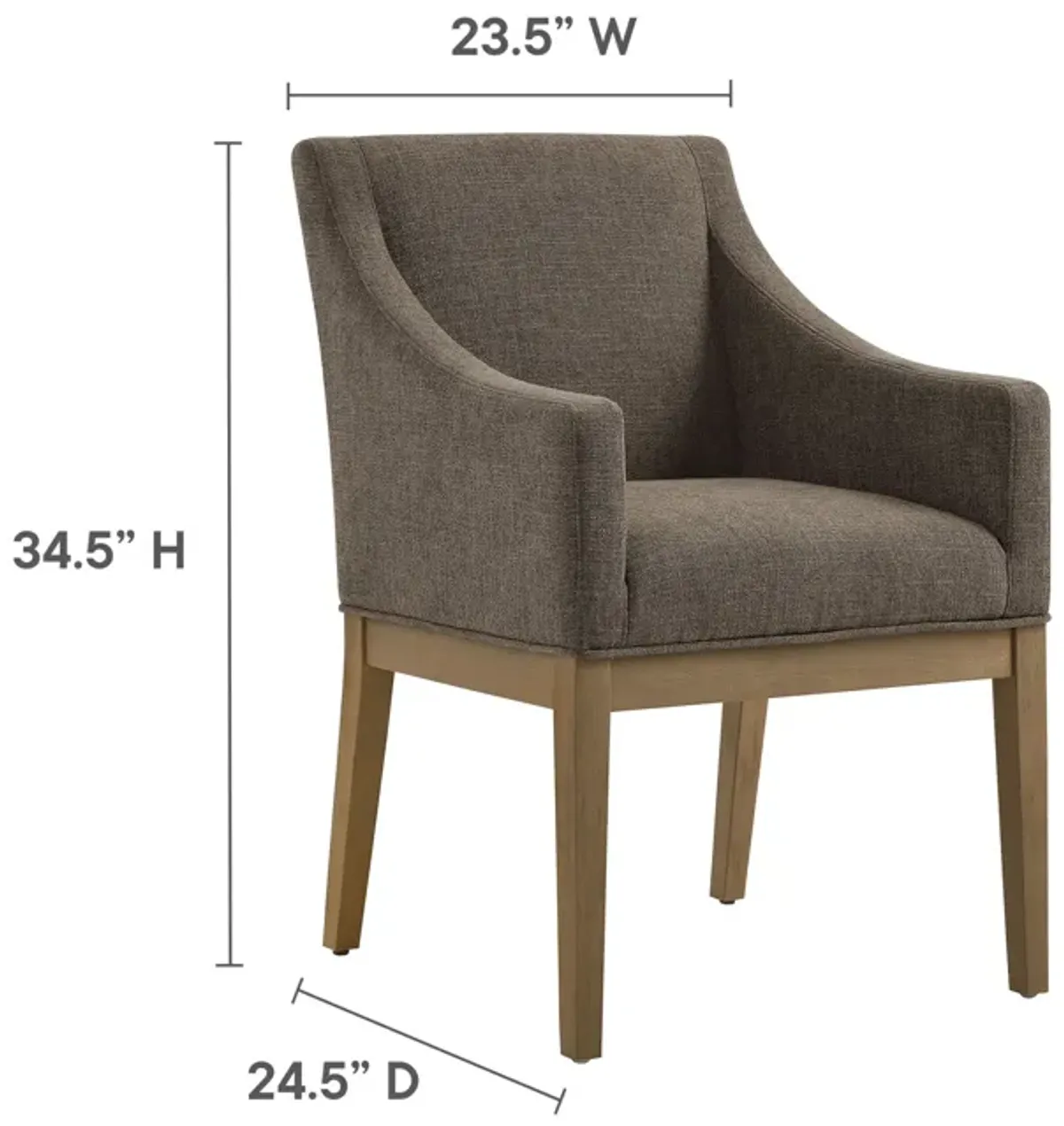 Alton Fabric Upholstered Dining Armchair by Modway