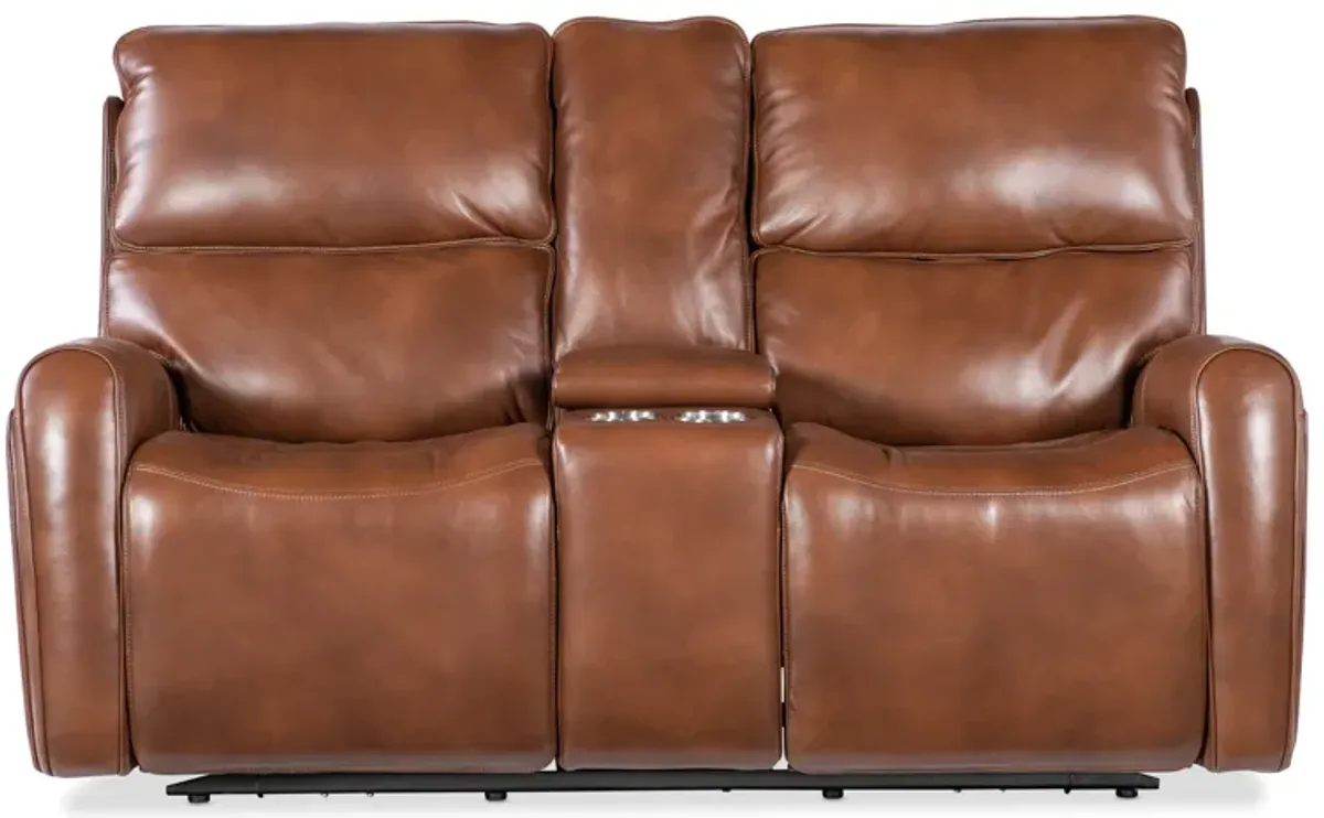 Crosby Zero Gravity Power Console Loveseat with Power Headrest and Lumbar