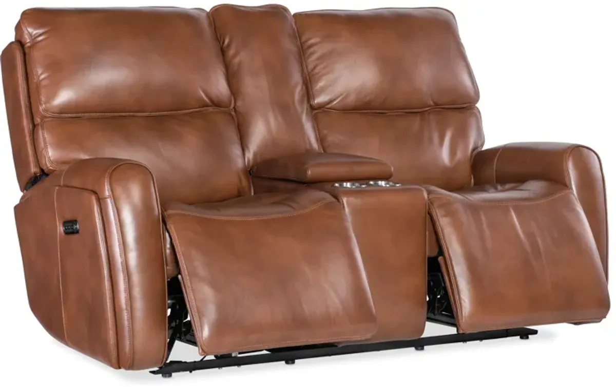 Crosby Zero Gravity Power Console Loveseat with Power Headrest and Lumbar