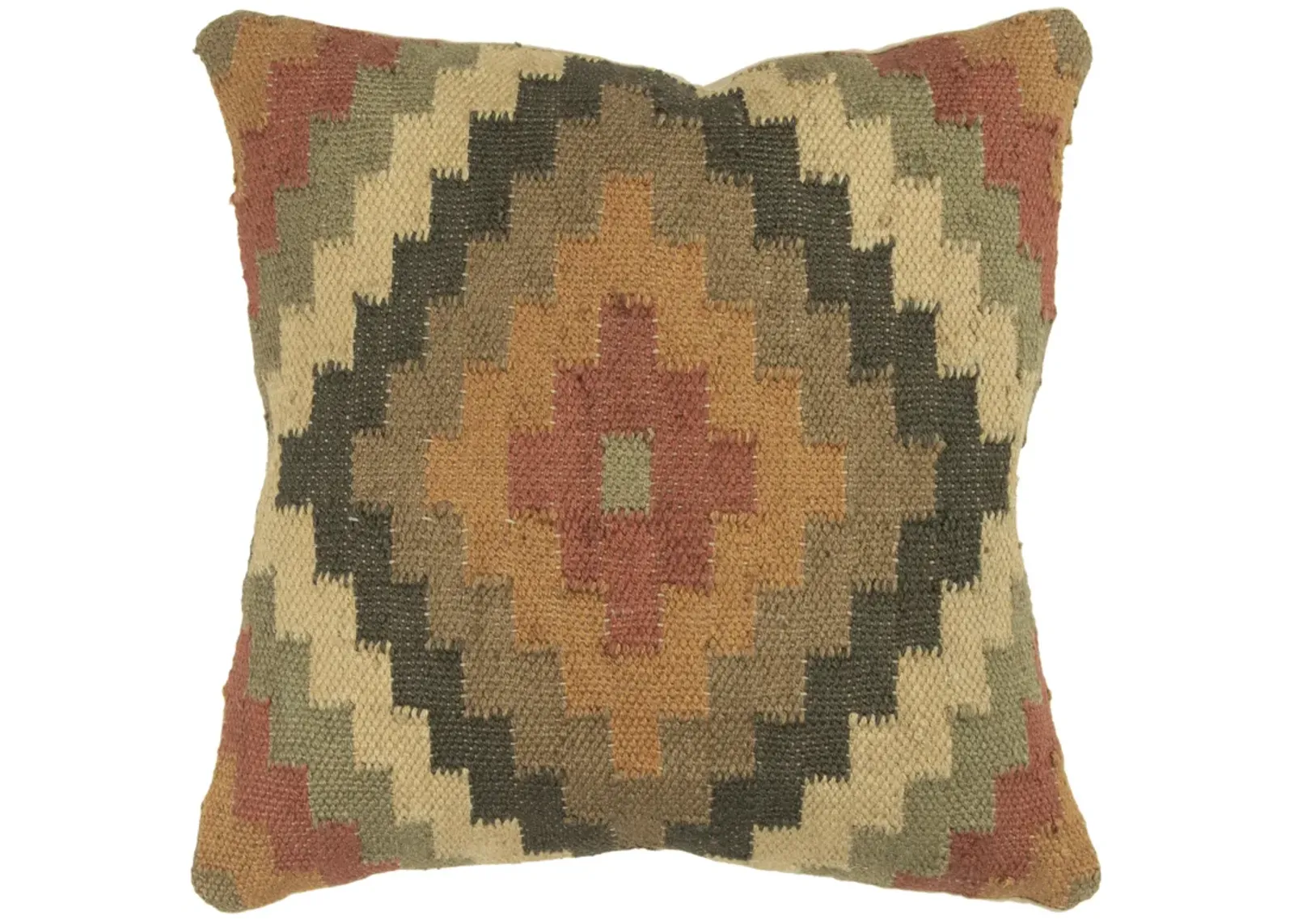 Southwestern Iconic Patterning Rust Pillow