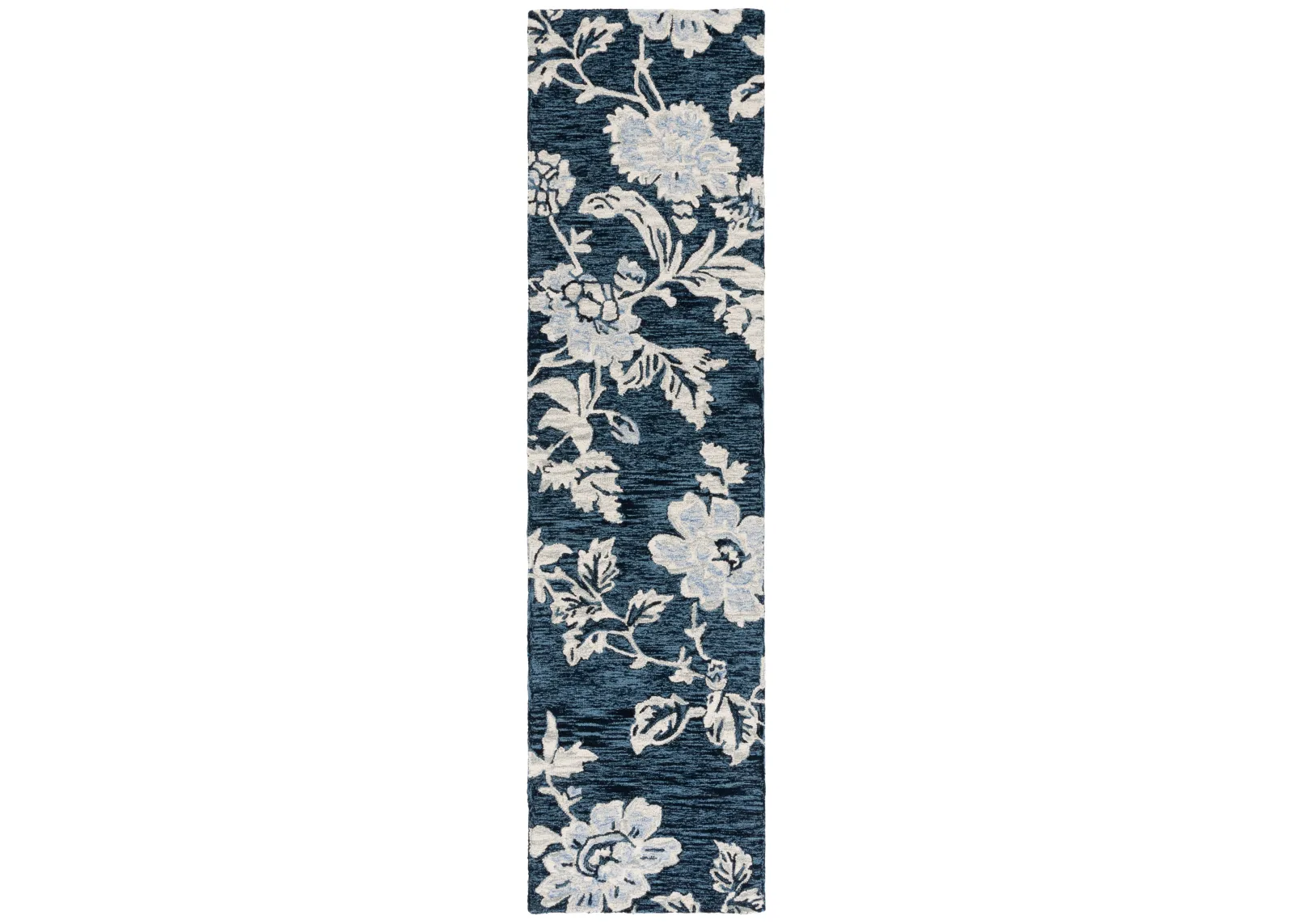 JARDIN 603 NAVY  2'-3' x 9' Runner Rug