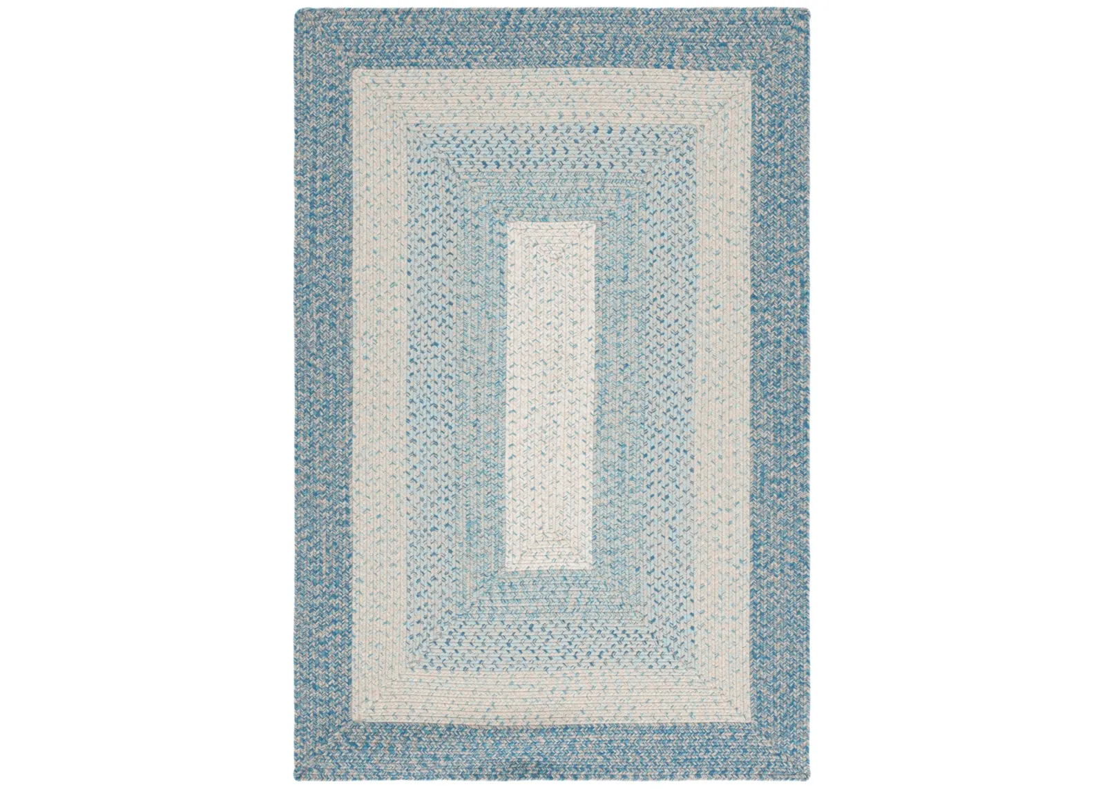 BRAIDED 318 BLUE  5' x 8' Medium Rectangle Rug