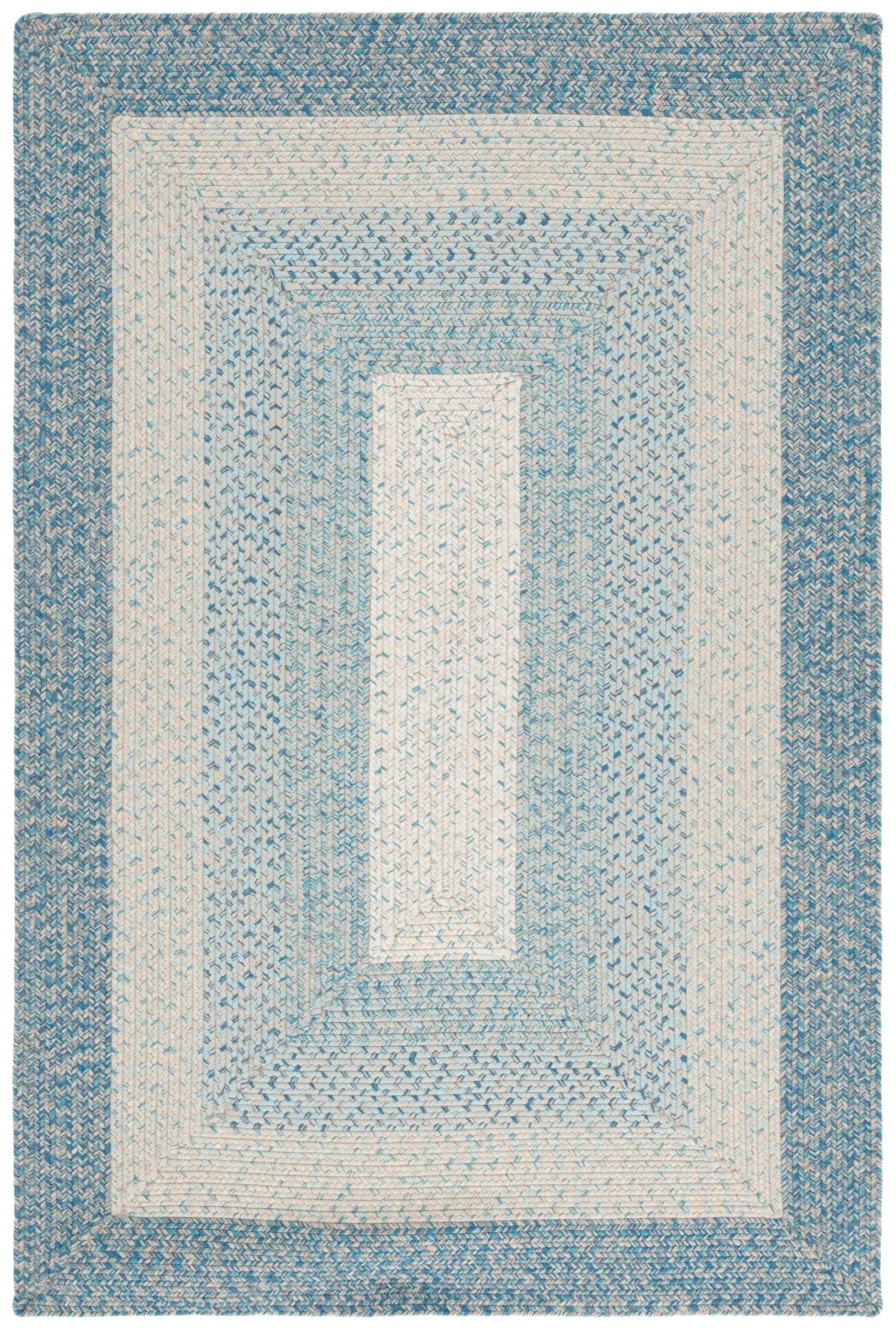 BRAIDED 318 BLUE  5' x 8' Medium Rectangle Rug