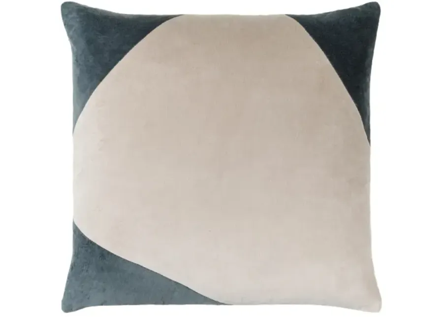 Cotton Velvet CV-076 20"L x 20"W Accent Pillow  - Down Insert