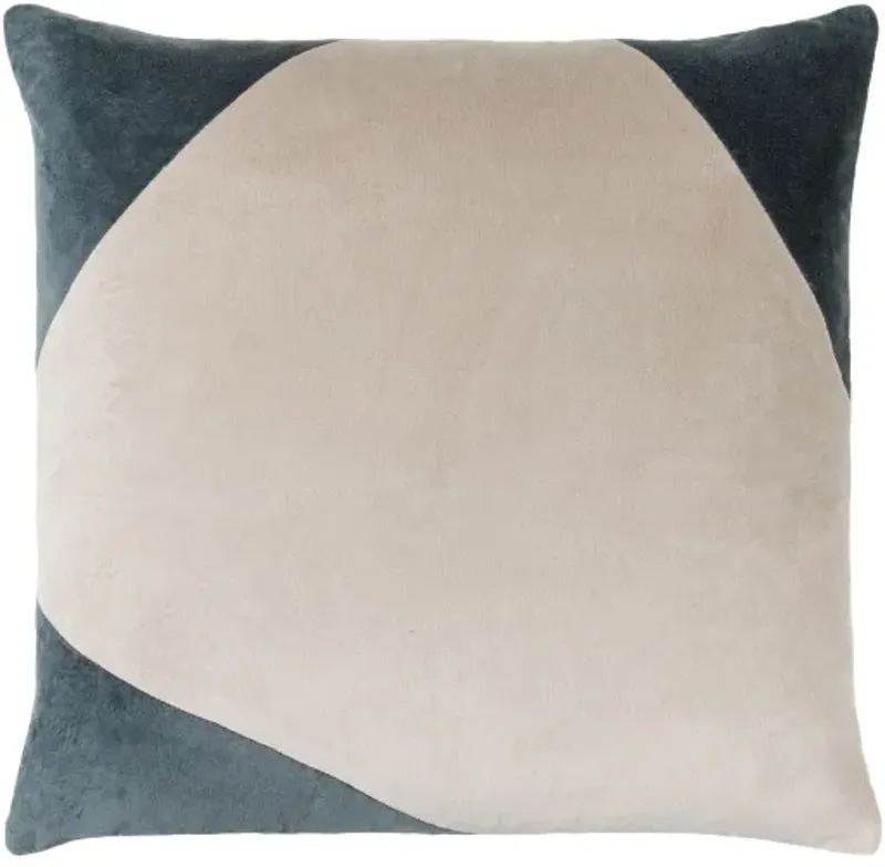 Cotton Velvet CV-076 20"L x 20"W Accent Pillow  - Down Insert