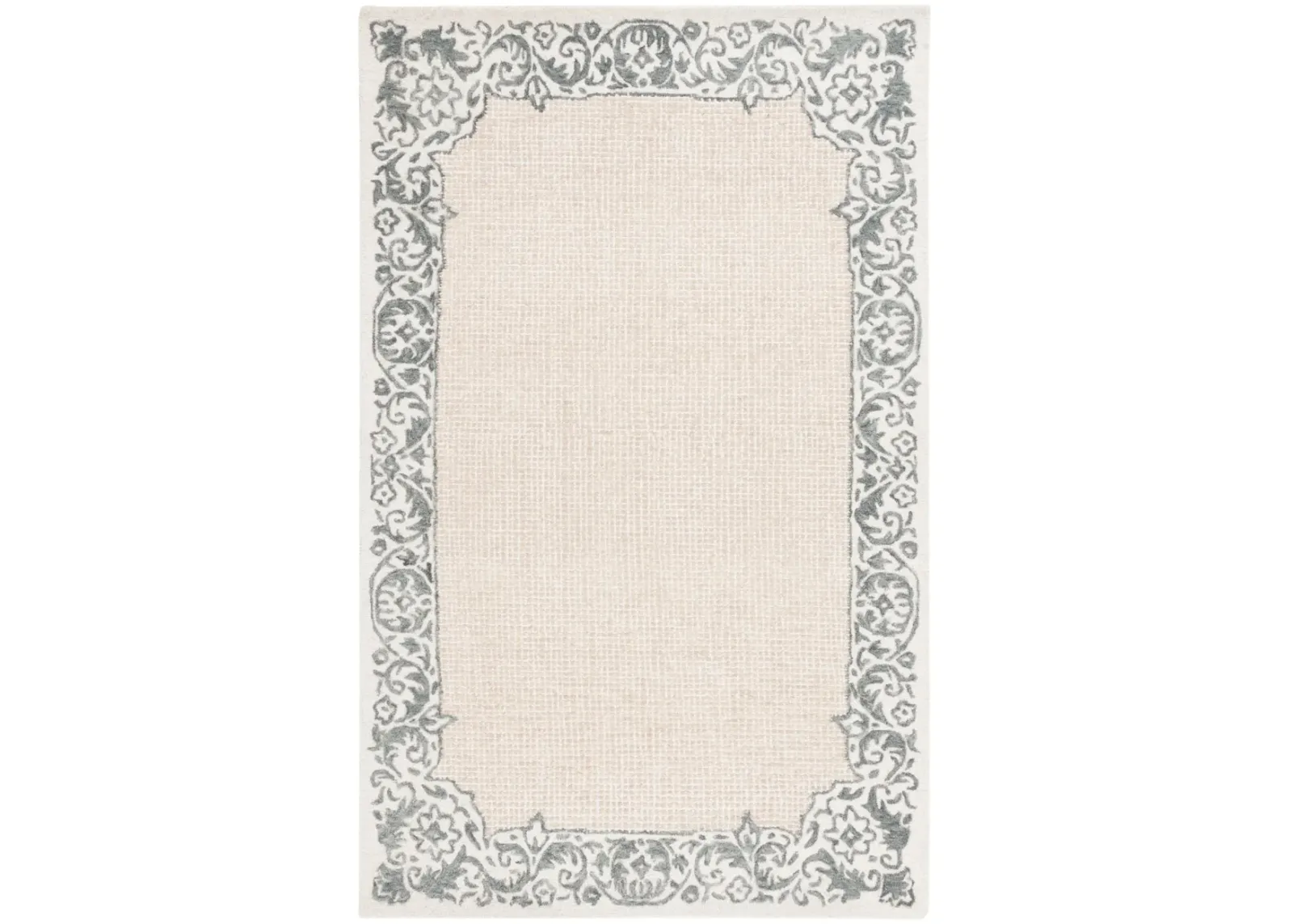 EBONY 654 IVORY  4' x 6' Small Rectangle Rug