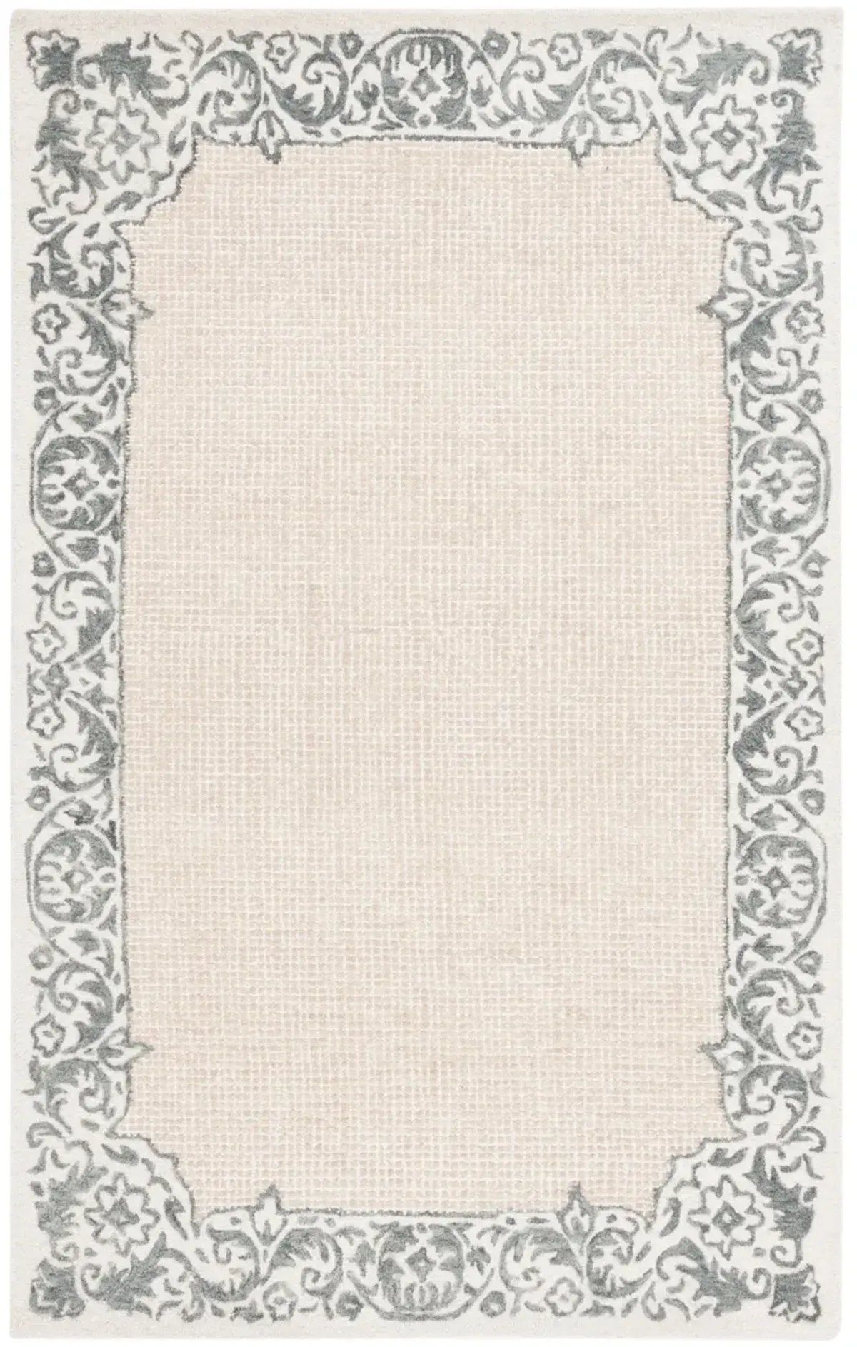 EBONY 654 IVORY  4' x 6' Small Rectangle Rug