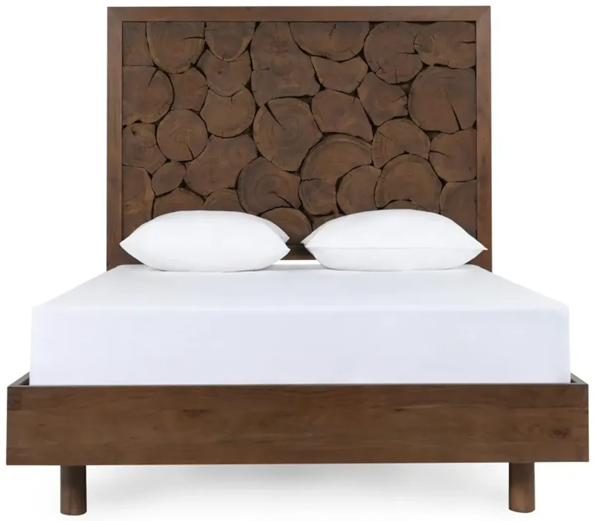 Jaxon Wood Queen Bed Cocoa Brown