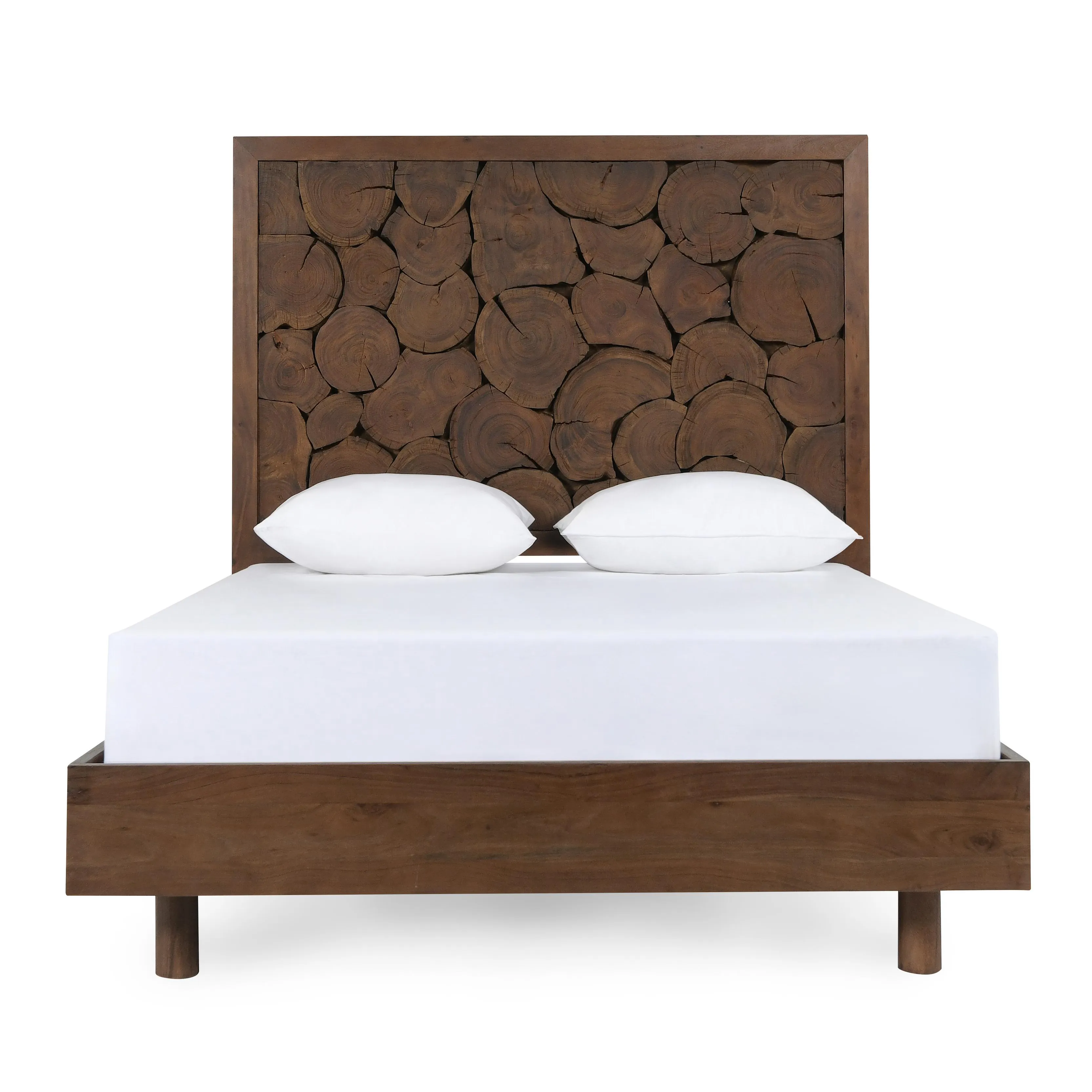 Jaxon Wood Queen Bed Cocoa Brown