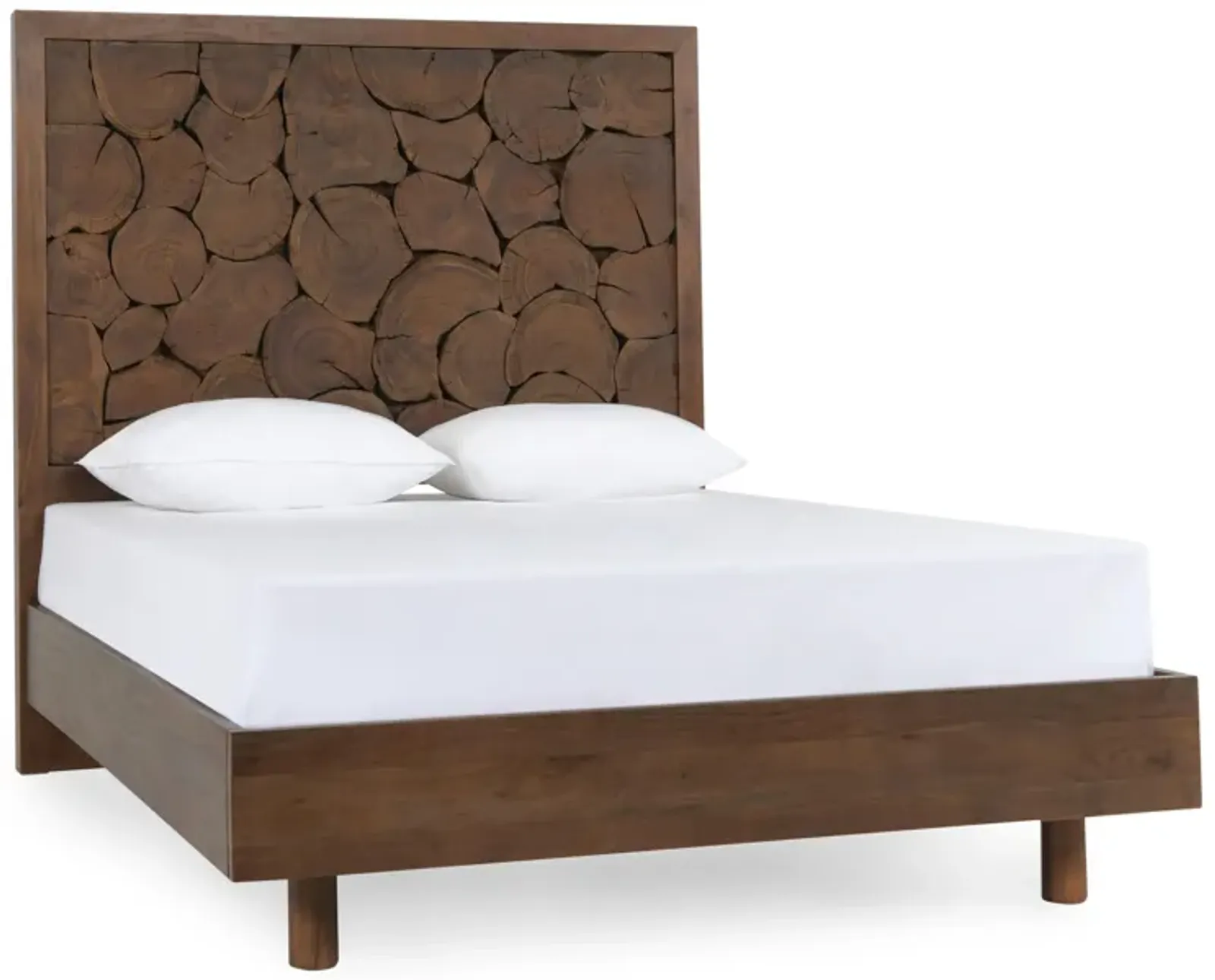 Jaxon Wood Queen Bed Cocoa Brown