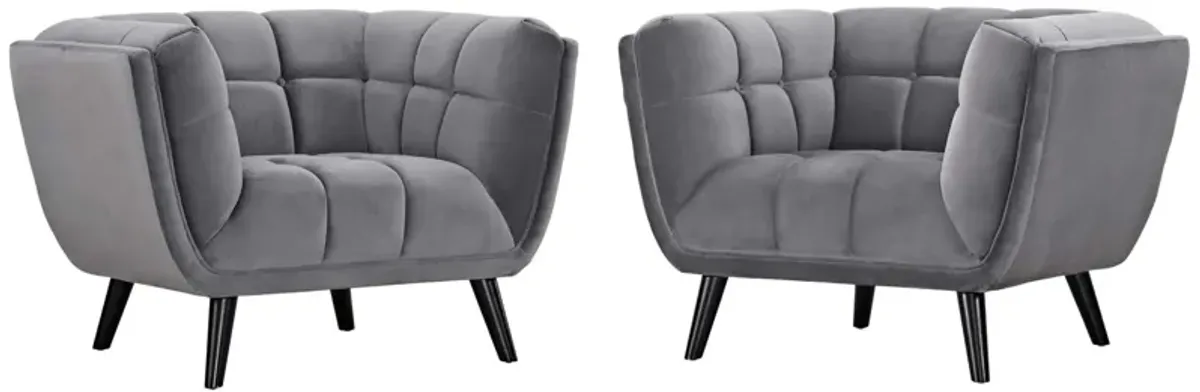 Bestow 2 Piece Performance Velvet Armchair Set