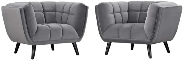 Bestow 2 Piece Performance Velvet Armchair Set