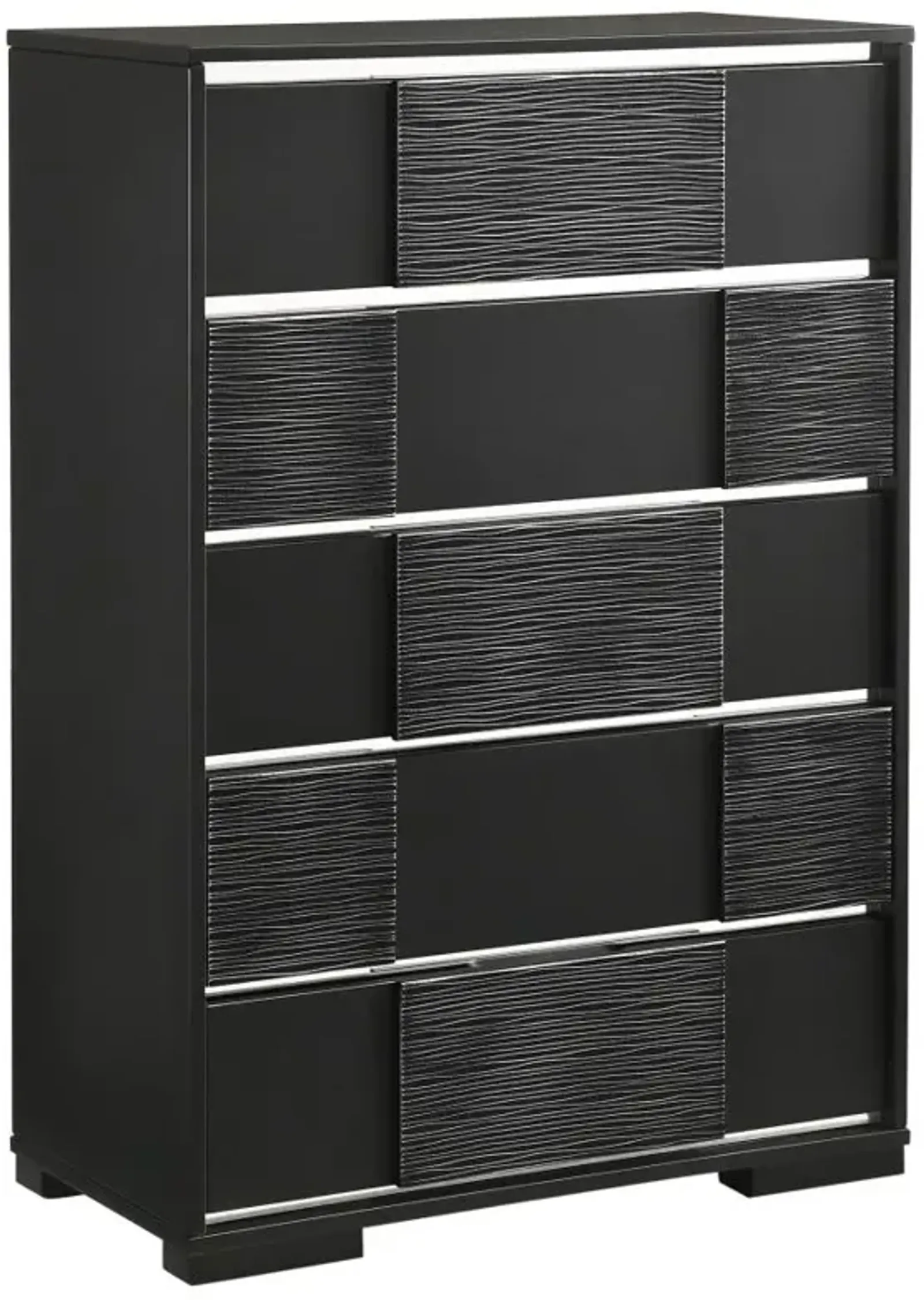 Blacktoft 5-drawer Chest Black