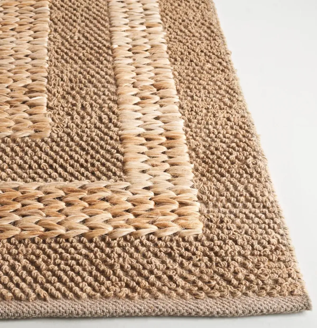 NATURAL FIBER Hand Woven 4' x 6' area rug