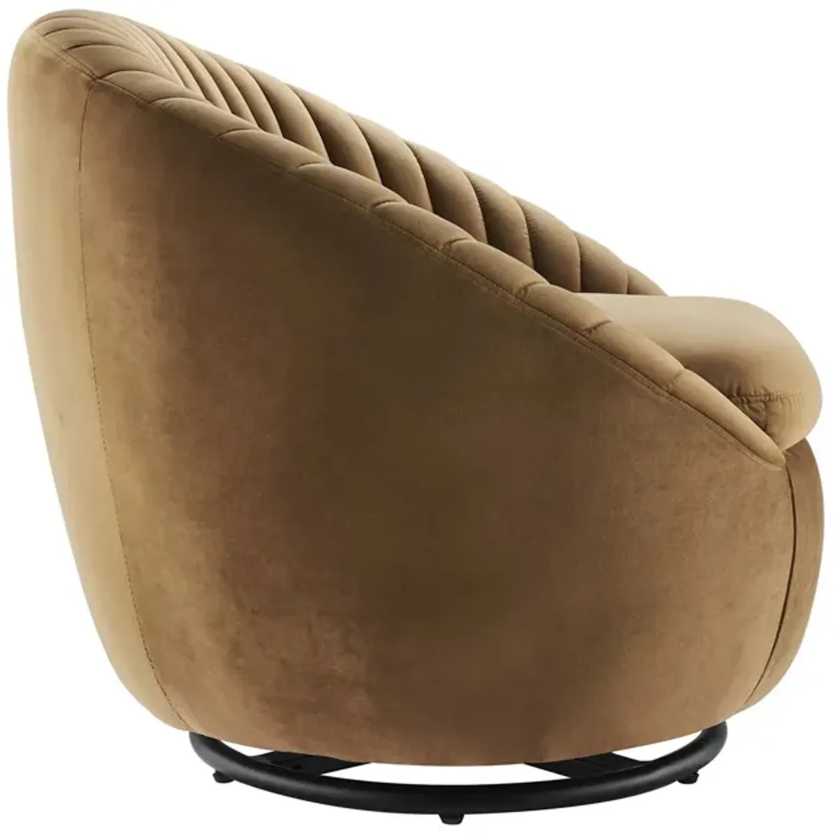 Whirr Tufted Performance Velvet Performance Velvet Swivel Chair