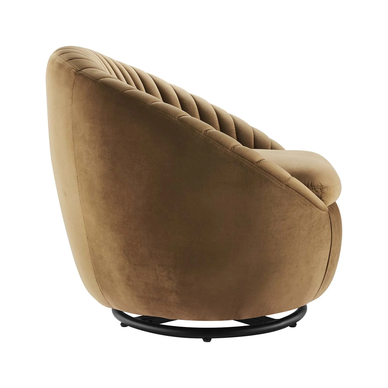 Whirr Tufted Performance Velvet Performance Velvet Swivel Chair