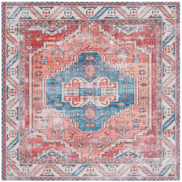 ARIZONA 251 RED  6' x 6' Square Square Rug