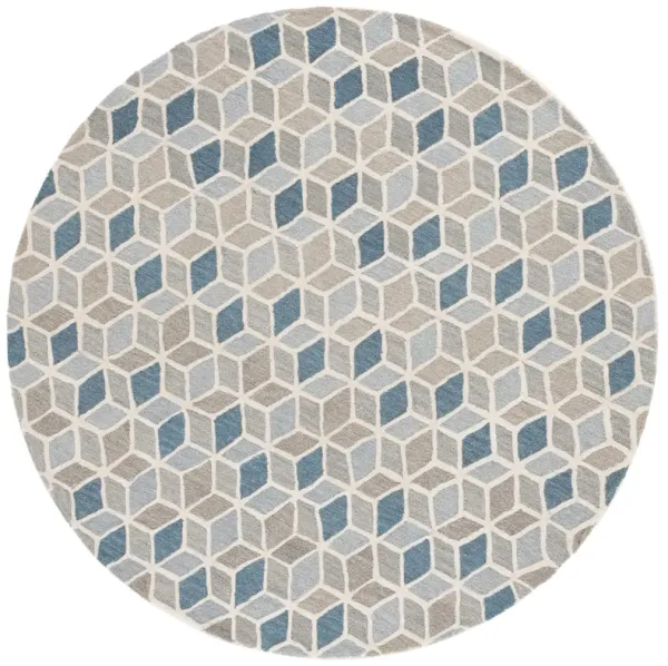 EBONY Hand Tufted 6' x 6' Round area rug