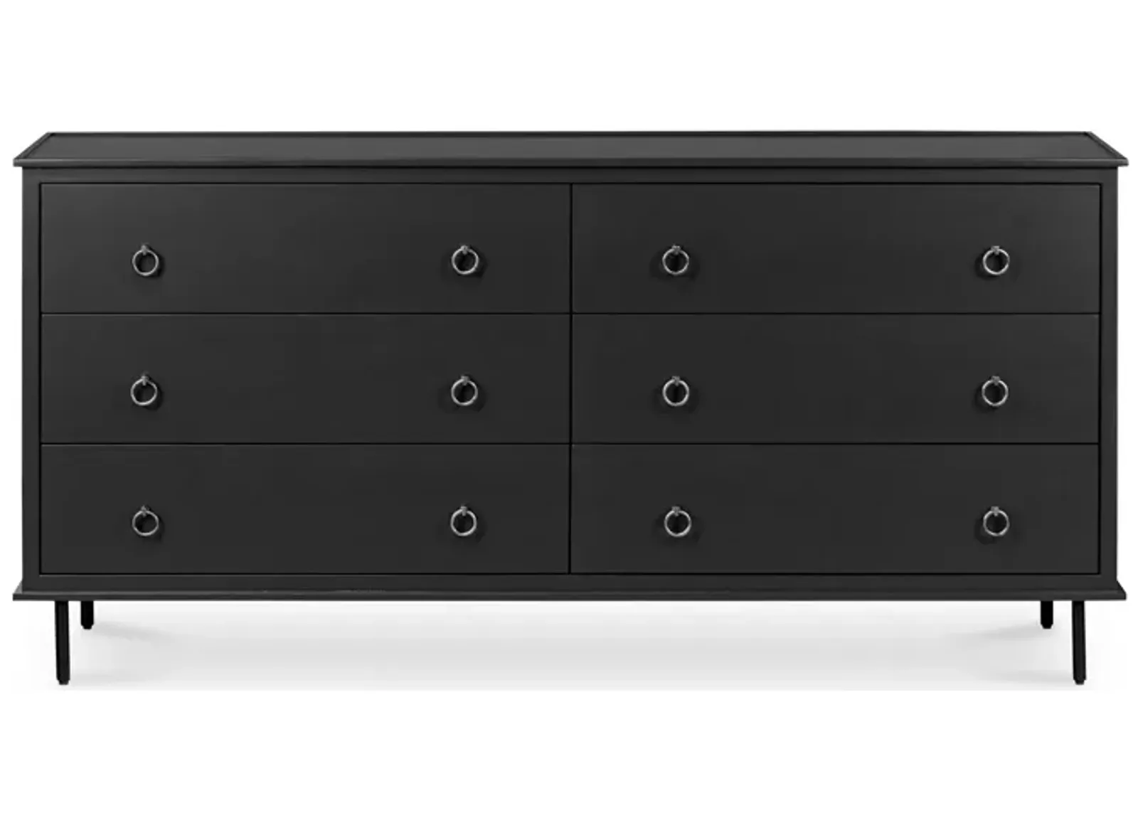 Reagan 6 Drawer Dresser Black